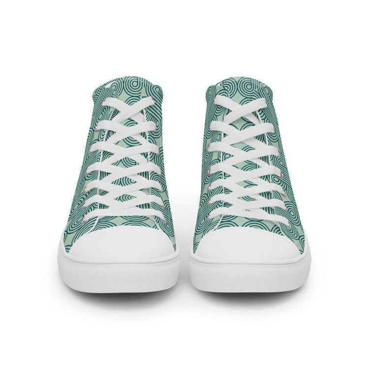 Highway Spaghetti Bowl Women’s High Top Canvas Shoes - MessyBunFun - Your Destination for Stylish Unisex Clothing, Tops and bottoms - MessyBunFun.com