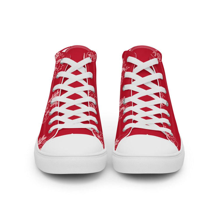 Lady Bug Lunch Women’s High Top Canvas Shoes