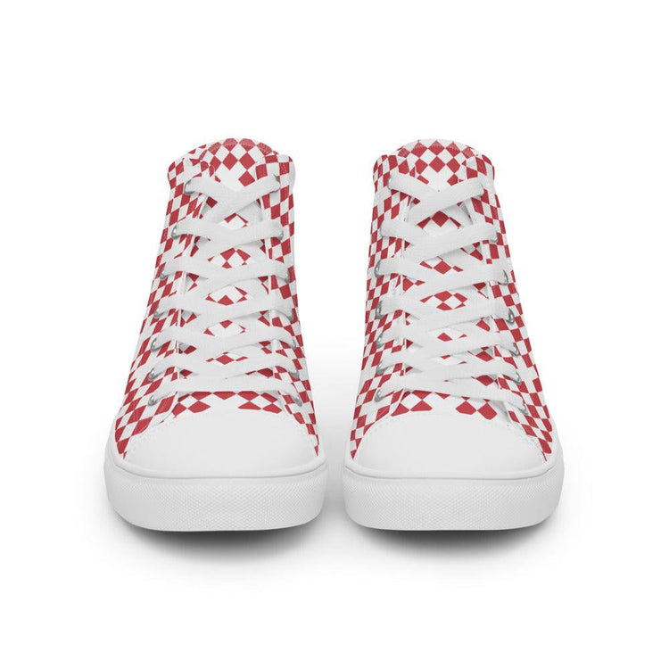 Cross Stitch Women’s High Top Canvas Shoes - MessyBunFun - Your Destination for Stylish Unisex Clothing, Tops and bottoms - MessyBunFun.com