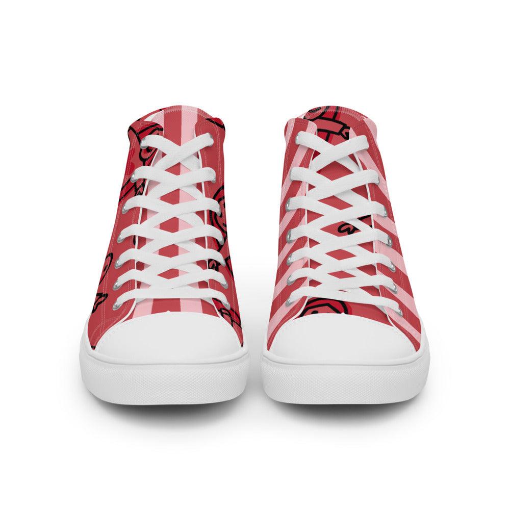 Circus Tent Women’s High Top Canvas Shoes - MessyBunFun - Your Destination for Stylish Unisex Clothing, Tops and bottoms - MessyBunFun.com