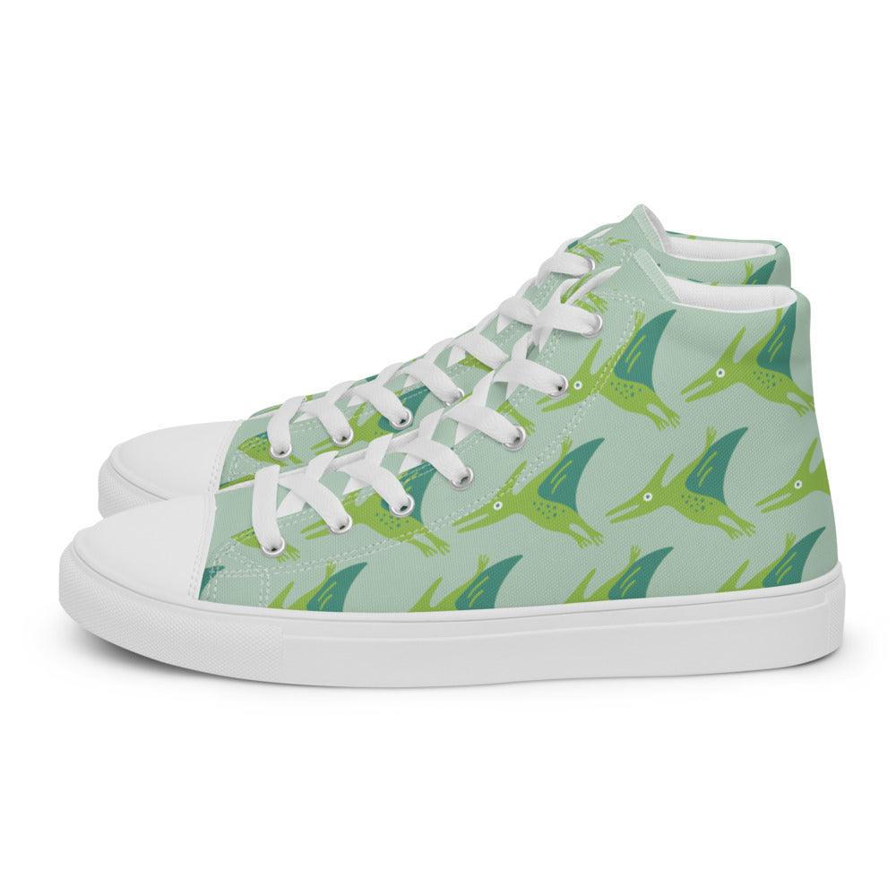 Pterodactyl Women’s High Top Canvas Shoes