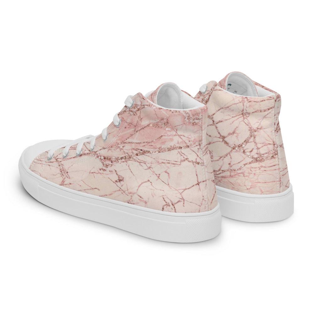 Himalayan Salt Women’s High Top Canvas Shoes - MessyBunFun - Your Destination for Stylish Unisex Clothing, Tops and bottoms - MessyBunFun.com