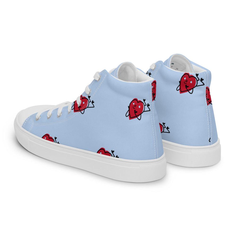 Falling 4 U Women’s High Top Canvas Shoes - MessyBunFun - Your Destination for Stylish Unisex Clothing, Tops and bottoms - MessyBunFun.com