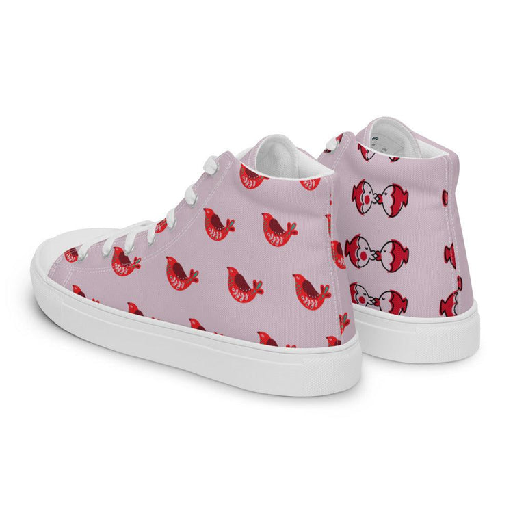 Kissin Cousins Women’s High Top Canvas Shoes - MessyBunFun - Your Destination for Stylish Unisex Clothing, Tops and bottoms - MessyBunFun.com