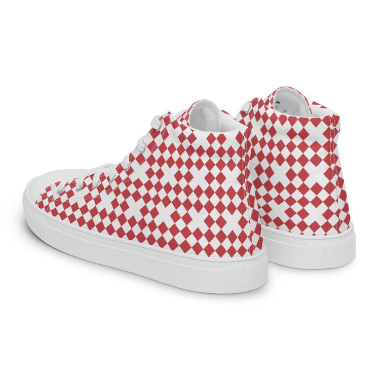 Cross Stitch Women’s High Top Canvas Shoes - MessyBunFun - Your Destination for Stylish Unisex Clothing, Tops and bottoms - MessyBunFun.com