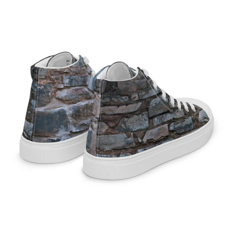 Stone Cold Women’s High Top Canvas Shoes - MessyBunFun - Your Destination for Stylish Unisex Clothing, Tops and bottoms - MessyBunFun.com