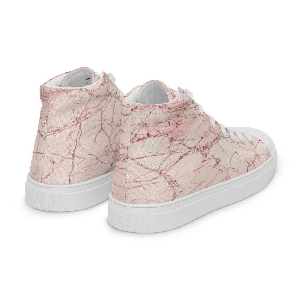 Himalayan Salt Women’s High Top Canvas Shoes - MessyBunFun - Your Destination for Stylish Unisex Clothing, Tops and bottoms - MessyBunFun.com