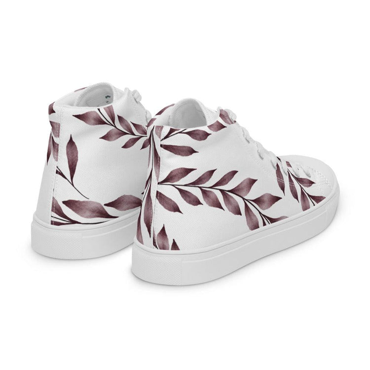 Bronze Vines Women’s High Top Canvas Shoes - MessyBunFun - Your Destination for Stylish Unisex Clothing, Tops and bottoms - MessyBunFun.com