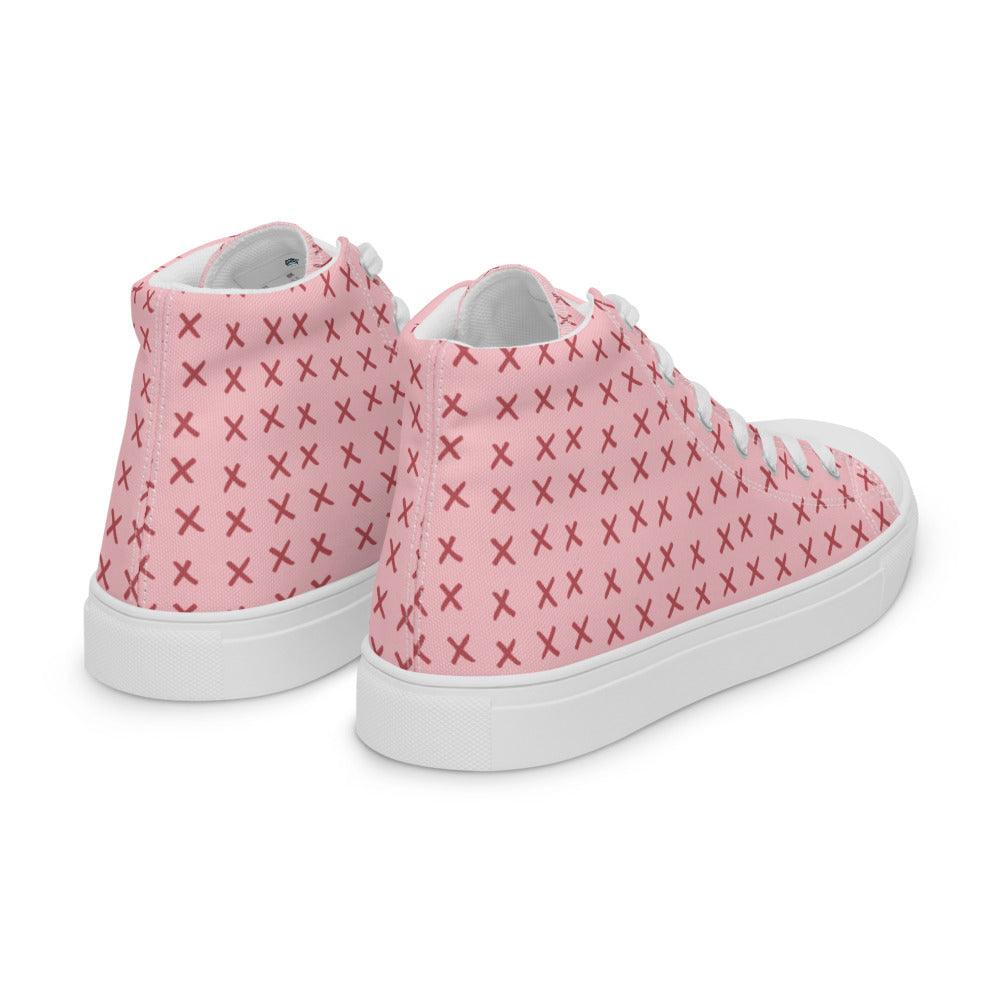 Hug Me Women’s High Top Canvas Shoes - MessyBunFun - Your Destination for Stylish Unisex Clothing, Tops and bottoms - MessyBunFun.com