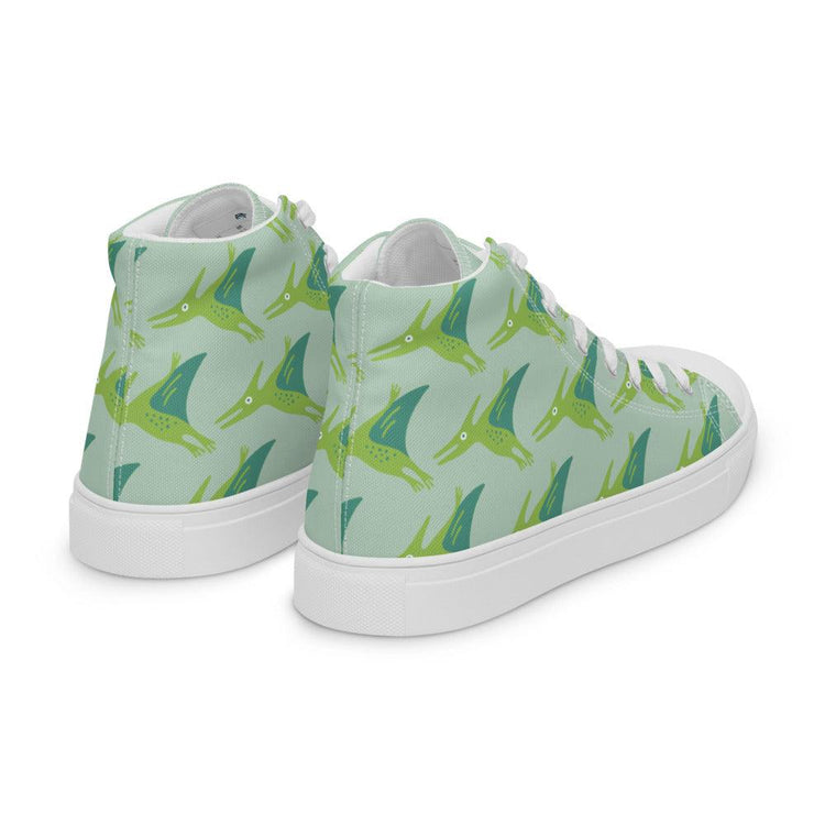 Pterodactyl Women’s High Top Canvas Shoes