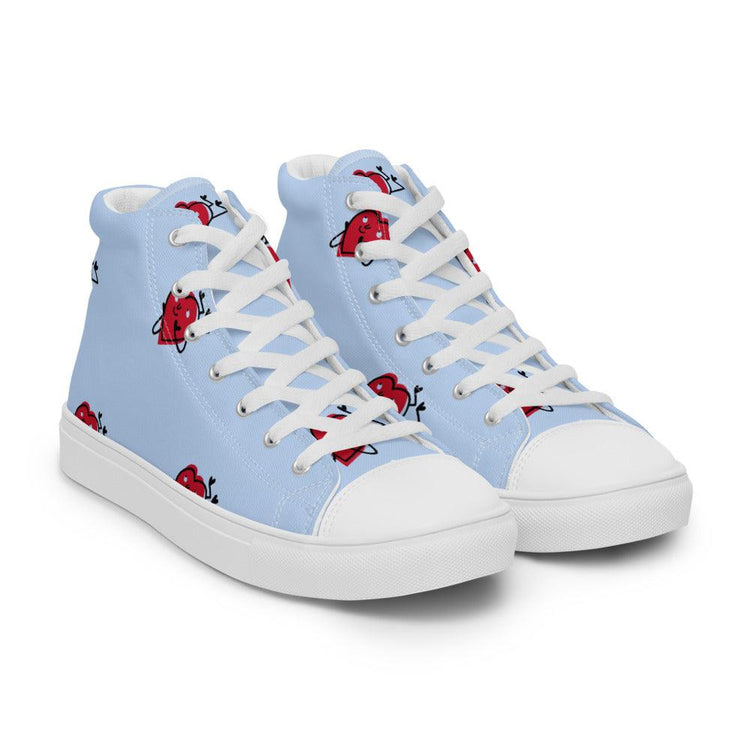 Falling 4 U Women’s High Top Canvas Shoes - MessyBunFun - Your Destination for Stylish Unisex Clothing, Tops and bottoms - MessyBunFun.com