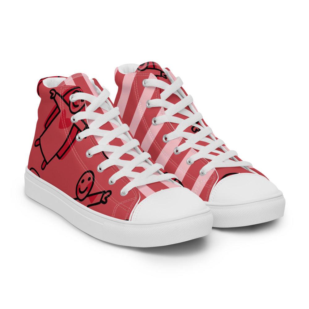 Circus Tent Women’s High Top Canvas Shoes - MessyBunFun - Your Destination for Stylish Unisex Clothing, Tops and bottoms - MessyBunFun.com