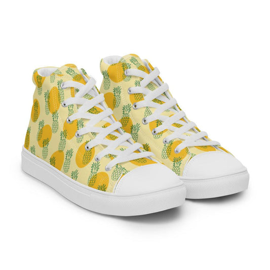 Pineapple Women’s High Top Canvas Shoes